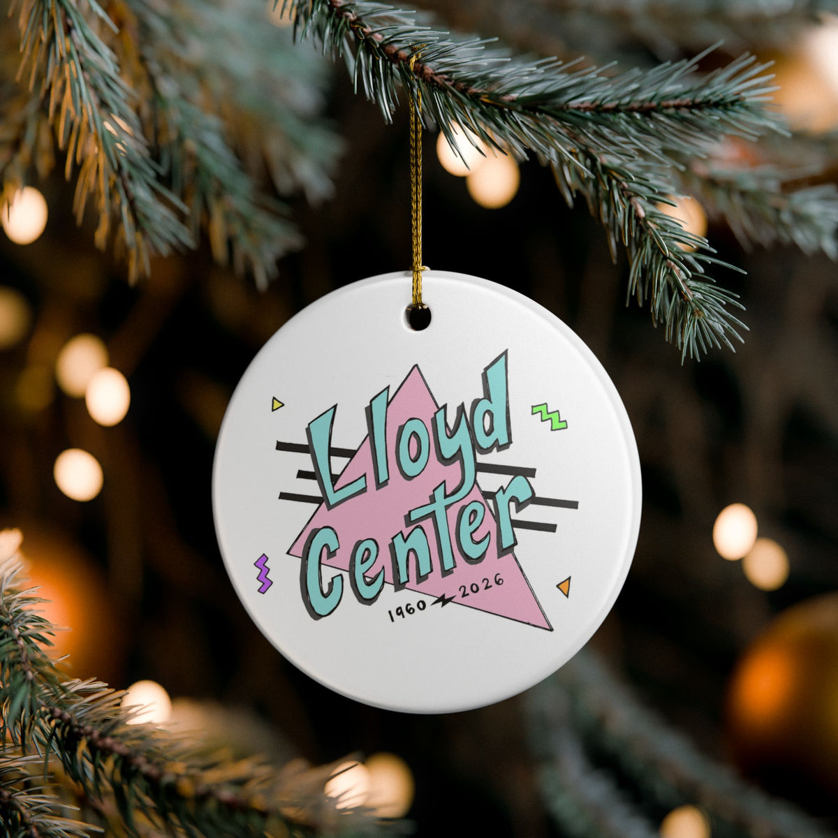Lloyd Center 90s Ceramic Ornament - Keepsake (1960–2026)