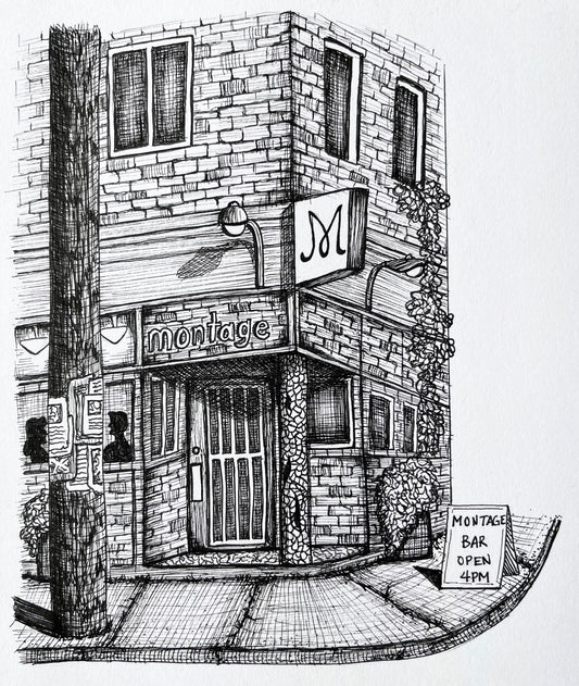 Le Bistro Montage Print 5x7